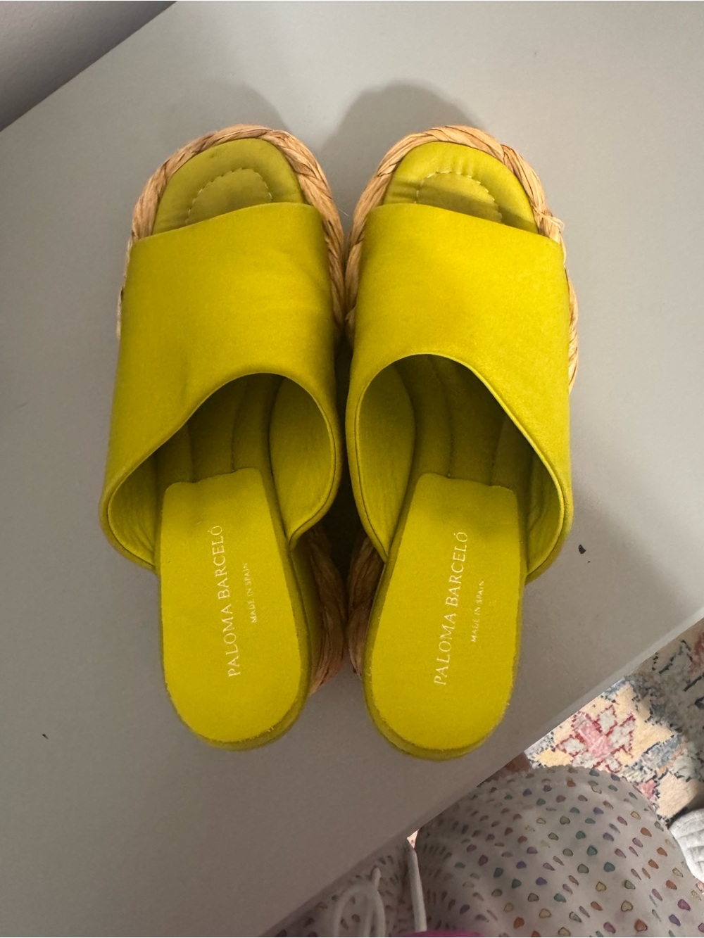 Paloma Barcelo Lime green wedges - Picture 5 of 7